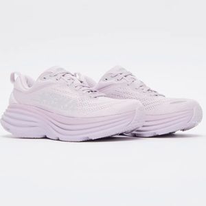 Hoka One One - Women Bondi 8 (Lilac Marble/Elderberry) light purple size 10